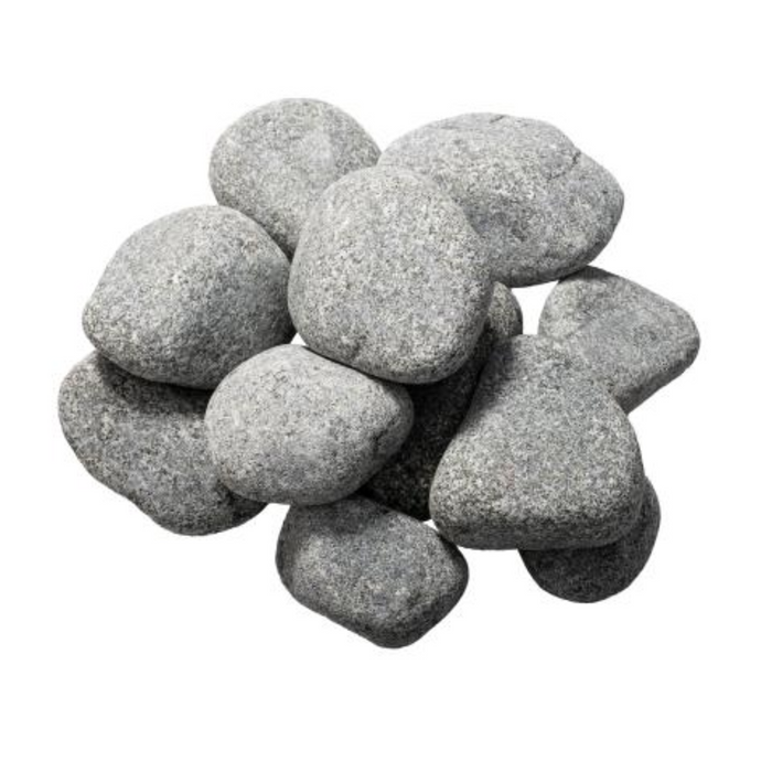 Saunum Heater Stones - 33 lbs Rounded Olivine Sauna Stones, 5-10cm