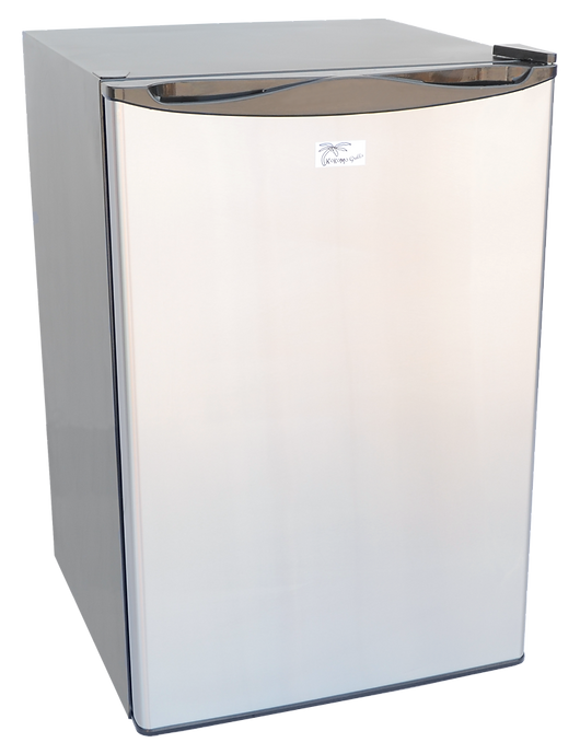 Built-In Outdoor Kitchen Refrigerator with Temp Control Soda Rack and Lights
