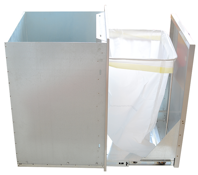 Outdoor Kitchen Stainless Steel Trash/Propane Pull-Out