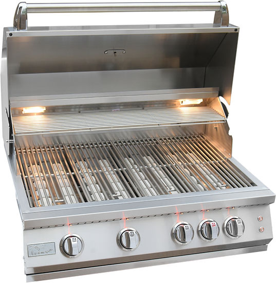 Kokomo 32” Professional Built in Gas Grill (4 Burner/Back Burner)