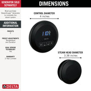 Delta 5CH-250R-BL — Matte Black