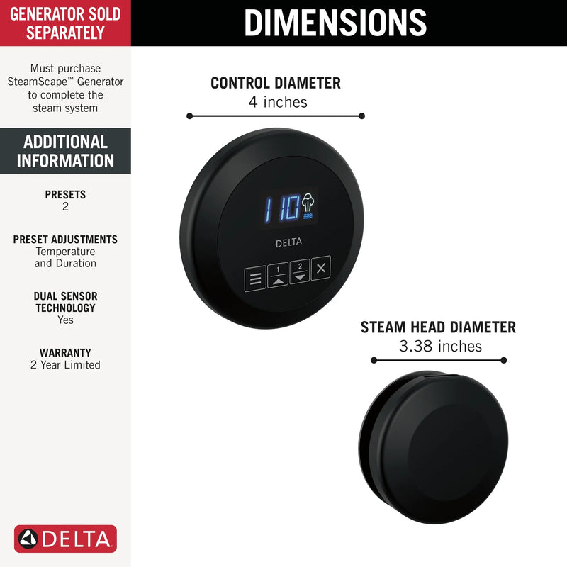 Delta 5CH-250R-BL — Matte Black