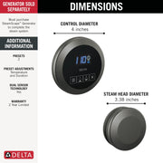 Delta 5CH-250R-KS-PR — Lumicoat Black Stainless