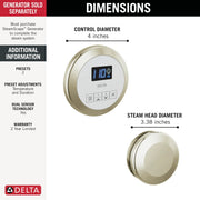 Delta 5CH-250R-PN-PR — Lumicoat Polished Nickel