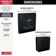 Delta 5CH-250T-BL — Matte Black