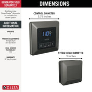 Delta 5CH-250T-KS-PR — Lumicoat Black Stainless
