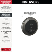 Delta 5CN-220R-KS-PR — Lumicoat Black Stainless