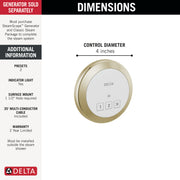 Delta 5CN-220R-PN-PR — Lumicoat Polished Nickel