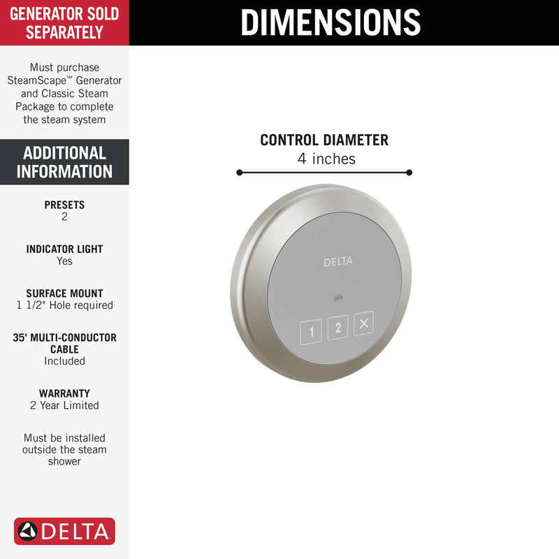 Delta 5CN-220R-SS-PR — Lumicoat Stainless