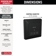 Delta 5CN-220T-BL — Matte Black
