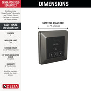 Delta 5CN-220T-KS-PR — Lumicoat Black Stainless