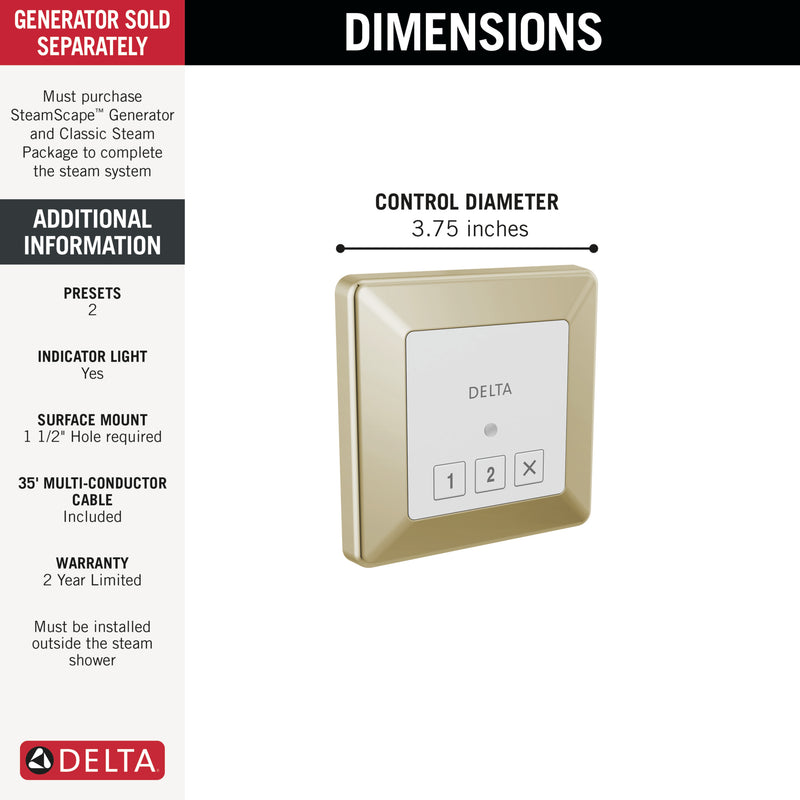 Delta 5CN-220T-PN-PR — Lumicoat Polished Nickel