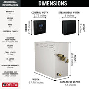 Delta 5P-EST15-BL — Matte Black