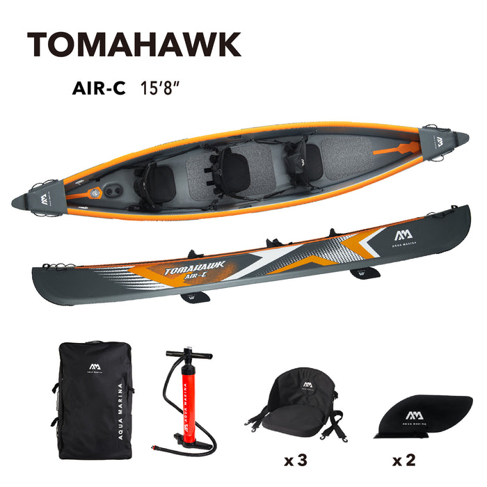 Tomahawk AIR-C - Premium 3-Person Inflatable Canoe