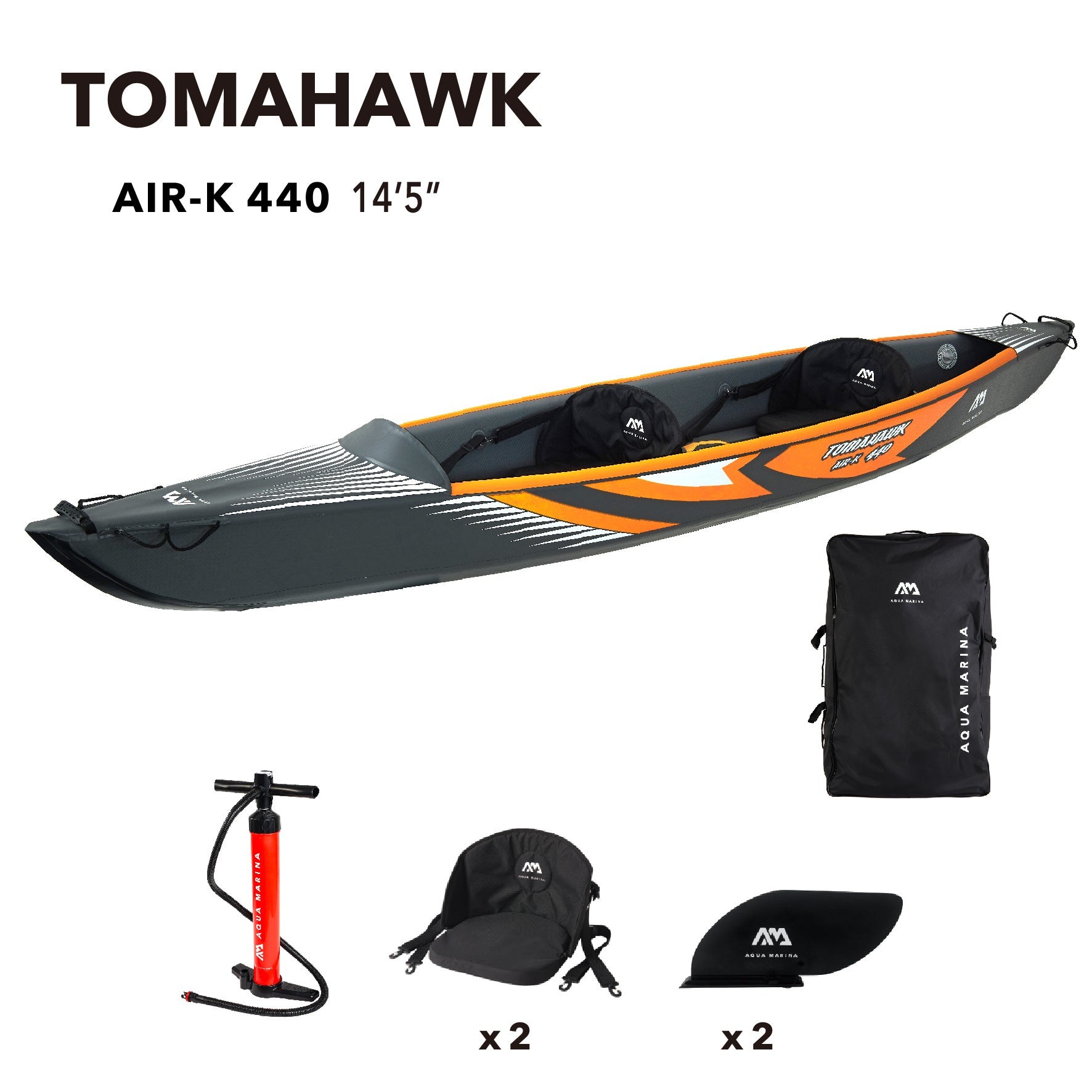 Tomahawk AIR-K 440 Inflatable Kayak - Thumbnail 2