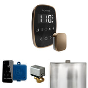 ButlerFlex Steam Shower Control Package with TempoFlex Control and Steamhead in Black Nouveau Bronze — Black - Nouveau Bronze