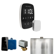 ButlerFlex Steam Shower Control Package with TempoFlex Control and Steamhead in Black White — Black - White
