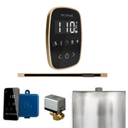 Mr. Steam ButlerFlex Steam Shower Control Package with TempoFlex Control and Linear Steamhead — Black - Brushed Bronze
