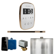 ButlerFlex Steam Shower Control Package with TempoFlex Control and Linear Steamhead in White Polished Gold — White - Polished Gold