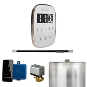 ButlerFlex Steam Shower Control Package with TempoFlex Control and Linear Steamhead in White Polished Nickel — White - Polished Nickel