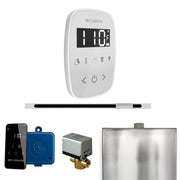 ButlerFlex Steam Shower Control Package with TempoFlex Control and Linear Steamhead in White — White - White