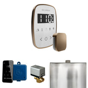ButlerFlex Steam Shower Control Package with TempoFlex Control and Steamhead in White Nouveau Bronze — White - Nouveau Bronze