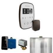 ButlerFlex Steam Shower Control Package with TempoFlex Control and Steamhead in White Oil-Rubbed Bronze — White - Oil-Rubbed Bronze
