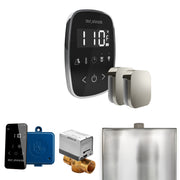 ButlerFlex Max Steam Shower Control Package with TempoFlex Control and Steamhead in Black Polished Chrome — Black - Polished Chrome
