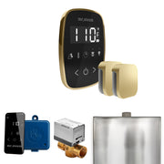ButlerFlex Max Steam Shower Control Package with TempoFlex Control and Steamhead in Black Satin Brass — Black - Satin Brass