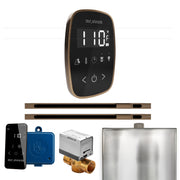 ButlerFlex Max Steam Shower Control Package with TempoFlex Control and Linear Steamhead in Black Nouveau Bronze — Black - Nouveau Bronze
