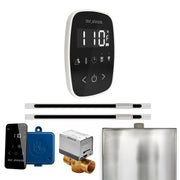 ButlerFlex Max Steam Shower Control Package with TempoFlex Control and Linear Steamhead in Black White — Black - White