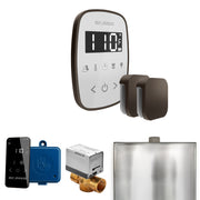 ButlerFlex Max Steam Shower Control Package with TempoFlex Control and Steamhead in White Oil-Rubbed Bronze — White - Oil-Rubbed Bronze