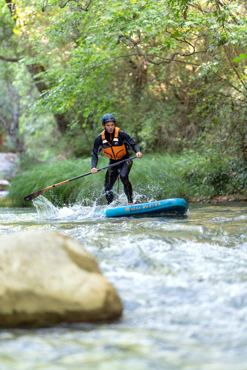 Aqua Marina RAPID Inflatable Whitewater Stand-Up Paddleboard (iSUP) - Versatile Rapids Adventure