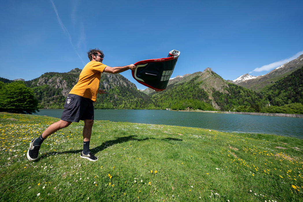 Touring Inflatable Stand-Up Paddleboard (iSUP) with Coil Leash