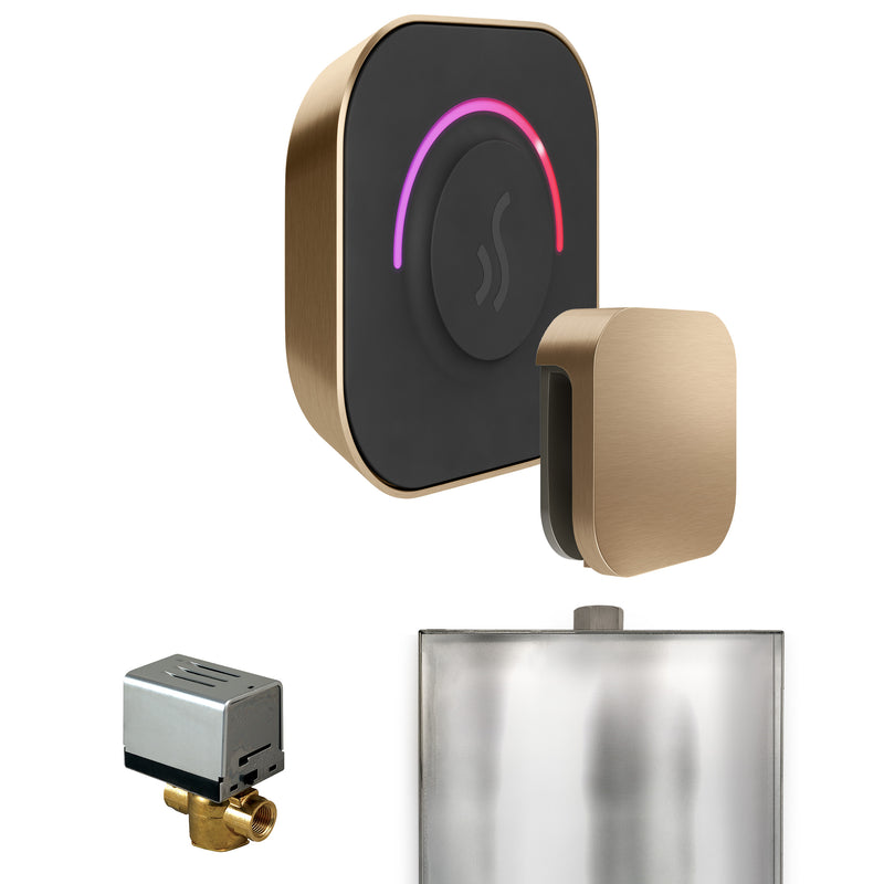 Mr. Steam ButlerTouch Steam Shower Control Package with TempoTouch Control and Steamhead — Brushed Bronze