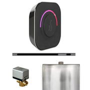 ButlerTouch Steam Shower Control Package with TempoTouch Control and Linear Steamhead in Brilliant Black — Brilliant Black
