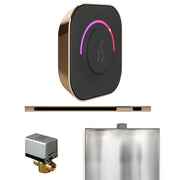 ButlerTouch Steam Shower Control Package with TempoTouch Control and Linear Steamhead in Polished Gold — Polished Gold