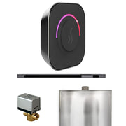 ButlerTouch Steam Shower Control Package with TempoTouch Control and Linear Steamhead in Satin Steel — Satin Steel