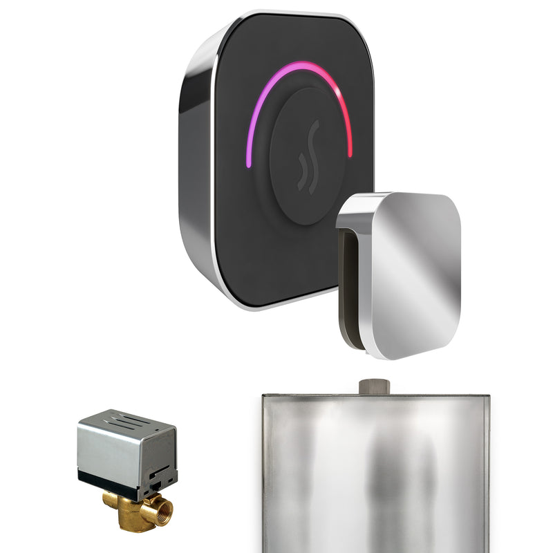 ButlerTouch Steam Shower Control Package with TempoTouch Control and Steamhead in Polished Chrome — Polished Chrome