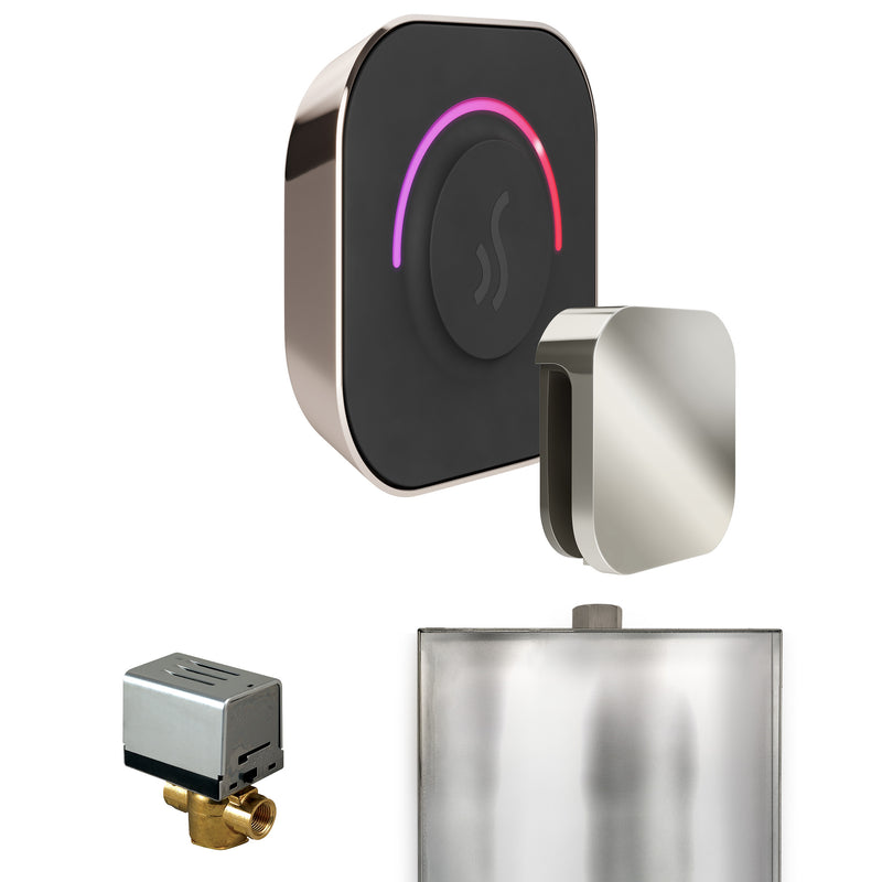 ButlerTouch Steam Shower Control Package with TempoTouch Control and Steamhead in Polished Nickel — Polished Nickel