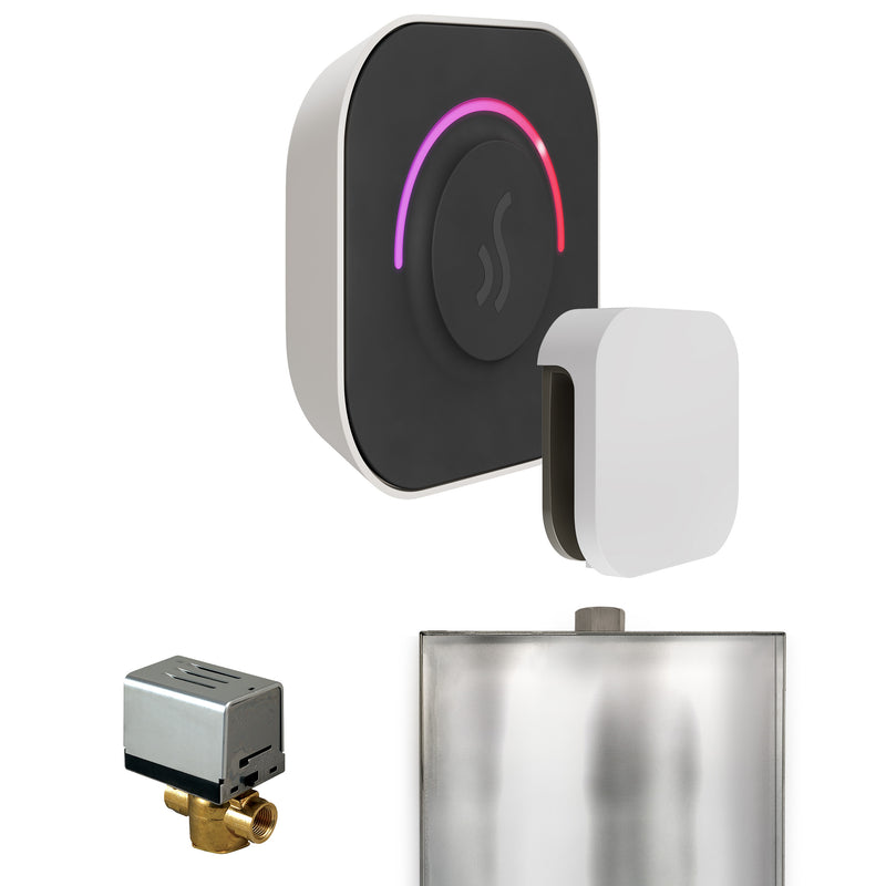 ButlerTouch Steam Shower Control Package with TempoTouch Control and Steamhead in White — White