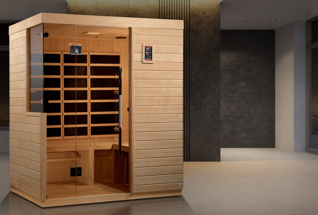 Golden Designs "3-Person Ultra Low EMF Infrared Sauna - Dynamic Bilbao"