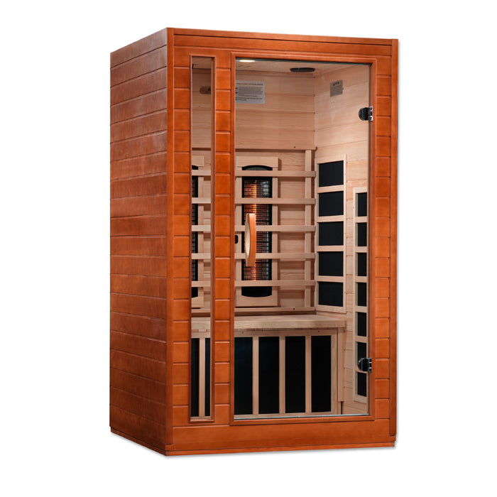 Golden Designs "2-Person Full Spectrum Near Zero EMF Infrared Sauna - Dynamic Cordoba"