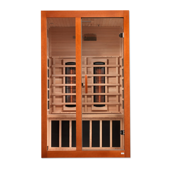 Golden Designs "2-Person Full Spectrum Near Zero EMF Infrared Sauna - Dynamic Santiago"