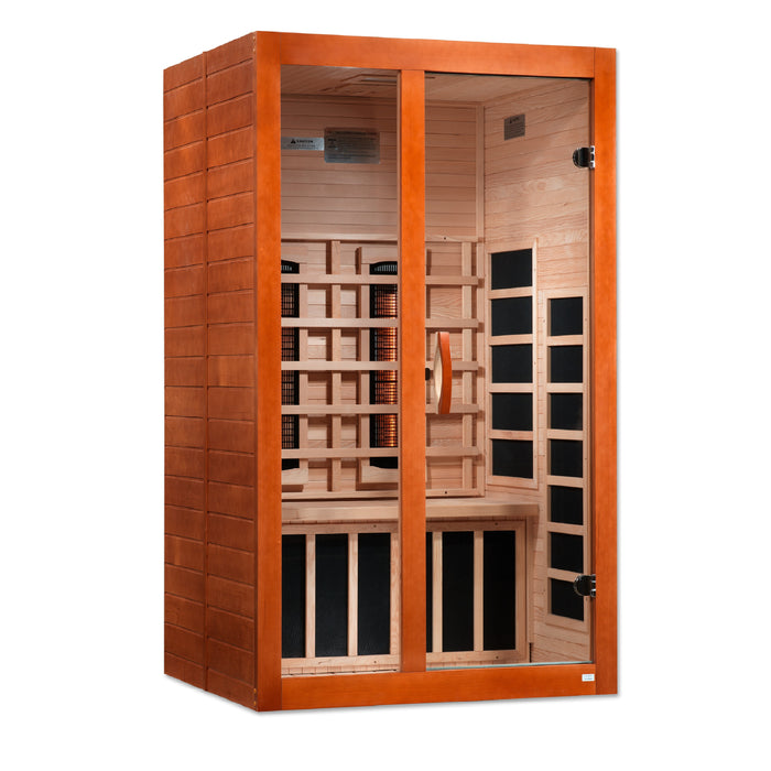 Golden Designs "2-Person Full Spectrum Near Zero EMF Infrared Sauna - Dynamic Santiago"