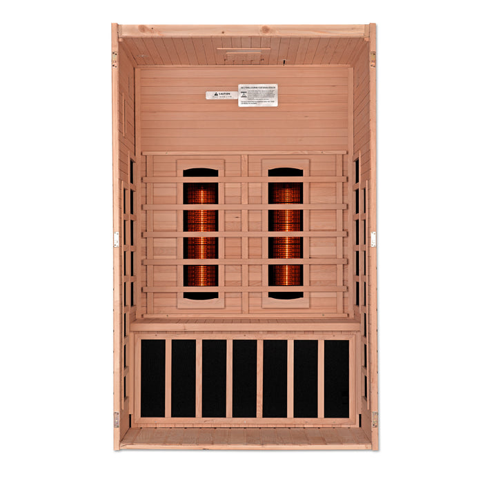 Golden Designs "2-Person Full Spectrum Near Zero EMF Infrared Sauna - Dynamic Santiago"