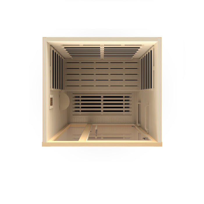 Golden Designs "2-Person Ultra Low EMF Infrared Sauna - Dynamic Llumeneres"