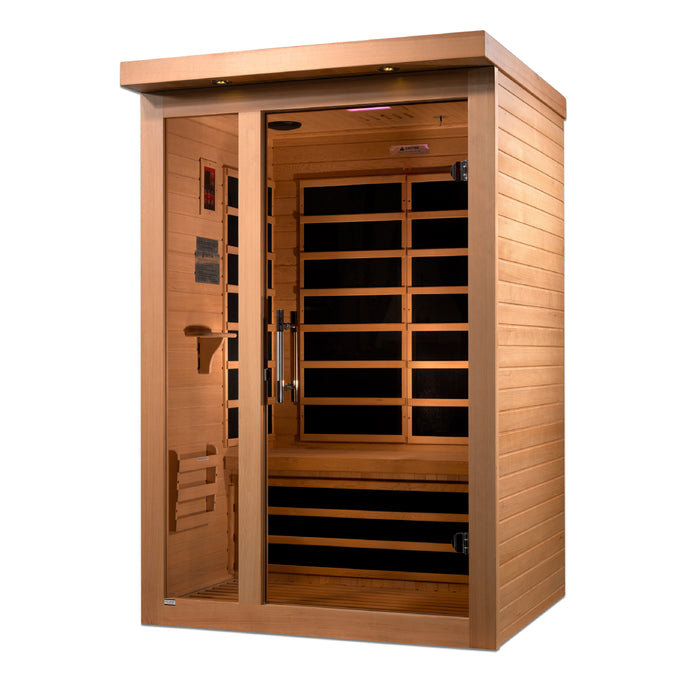 Golden Designs "2-Person Ultra Low EMF Infrared Sauna - Dynamic Llumeneres"