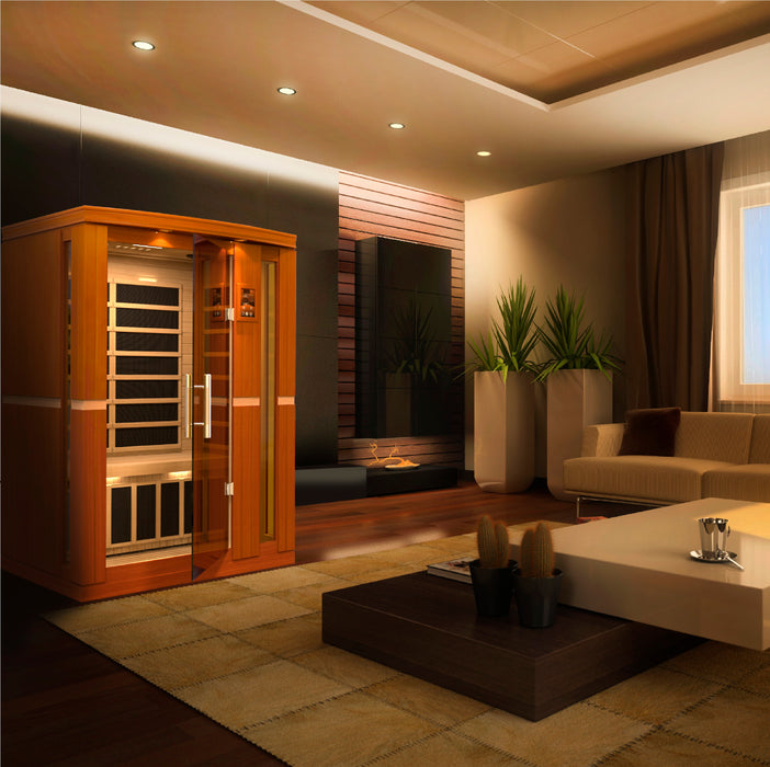 Golden Designs "2-Person Low EMF Infrared Sauna - Dynamic Vittoria"