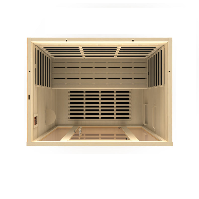 Golden Designs "3-Person Ultra Low EMF Infrared Sauna - Dynamic Vila"